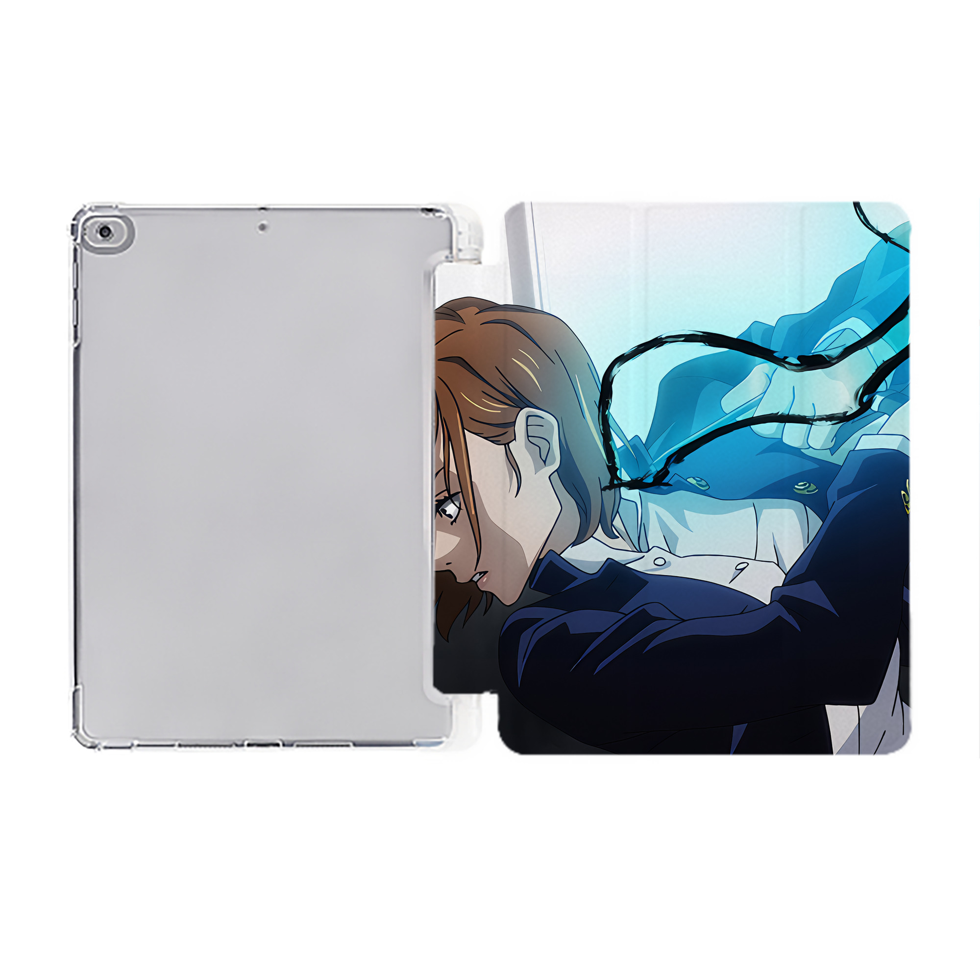 （画像用） SPY×FAMILY间谍家家酒 IPad ケース ペン収納付き 三つ折りスタンド PUレザー×シリコン 対応機種9.5/10.5/10.9インチ